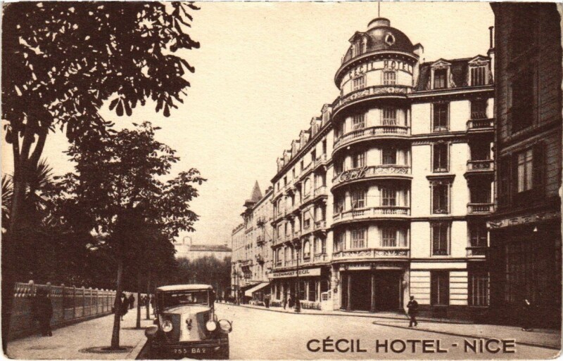 Carte postale ancienne Cécil Hotel - Nice