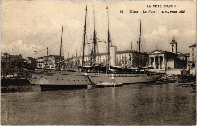 Carte postale ancienne La Cote D'Azur - Nice - Le Port
