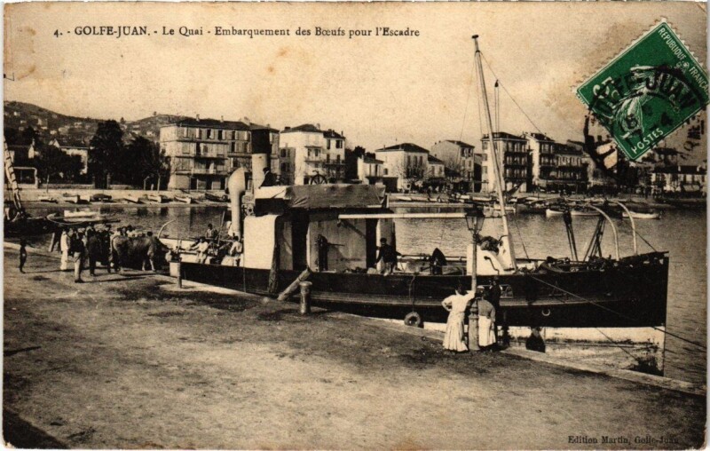Carte postale ancienne Golfe-Juan - Le Quai