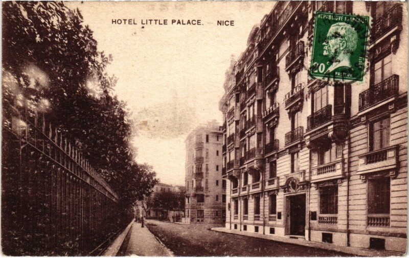 Carte postale ancienne Avenue Baquis - Nice