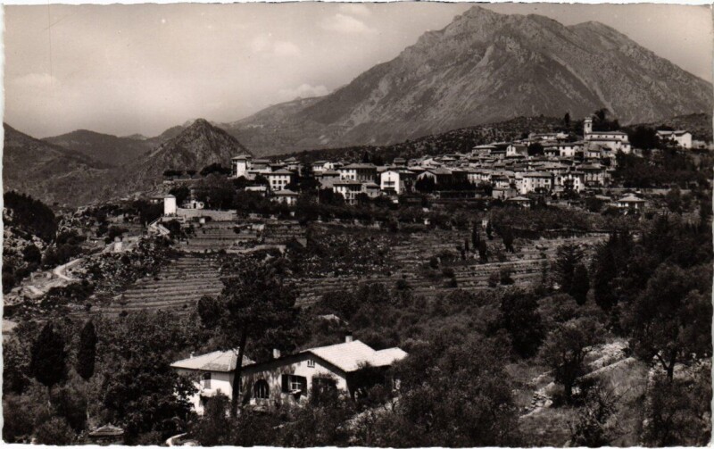 Carte postale ancienne Levens - Vue Générale à Levens