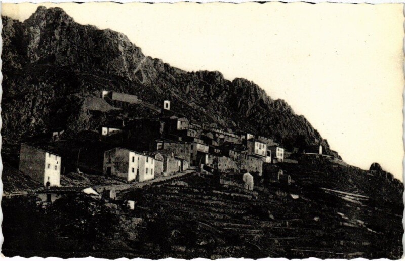 Carte postale ancienne Sainte-Agnés - Vue générale à Sainte-Agnès