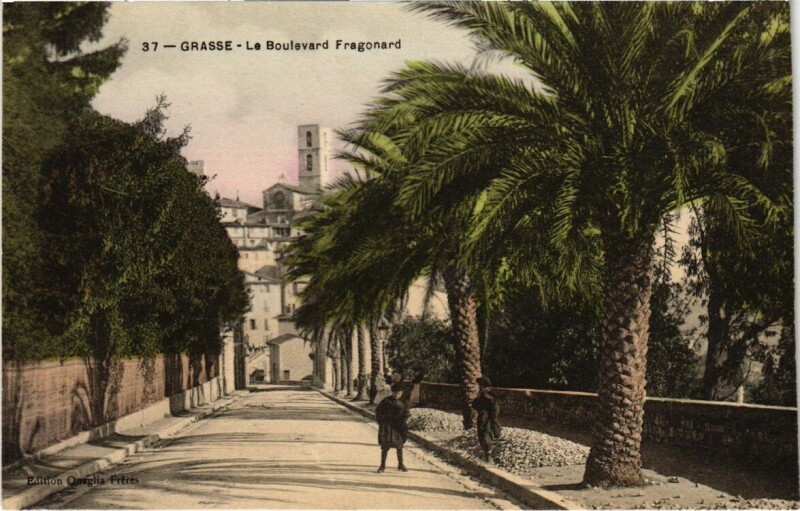 Carte postale ancienne Grasse - Le Boulevard Fragonard à Grasse