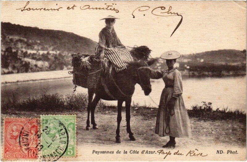 Carte postale ancienne Paysannes de la Cote d'Azur