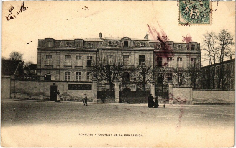 Carte postale ancienne Pontoise - Couvent de La Compassion à Pontoise