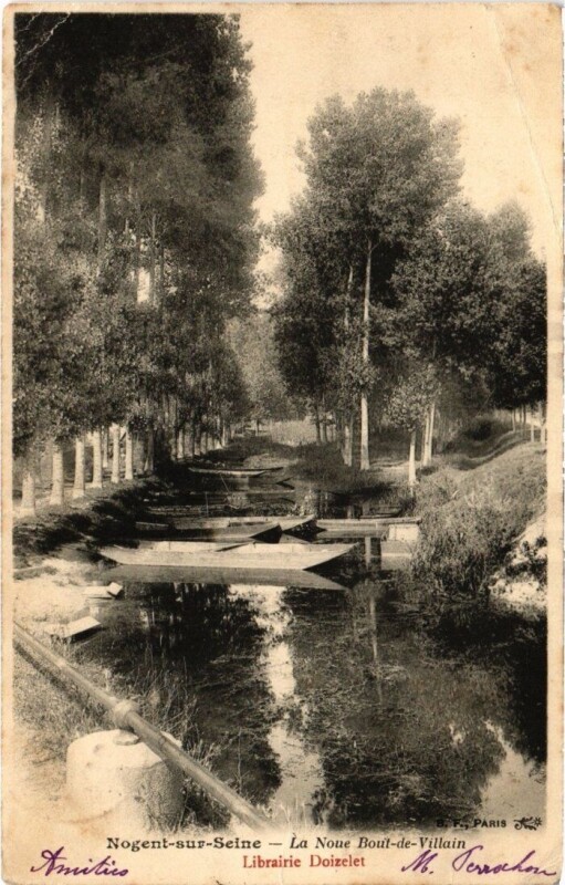 Carte postale ancienne Nogent-sur-Seine - La Noue Bout-de Villain à Nogent-sur-Seine