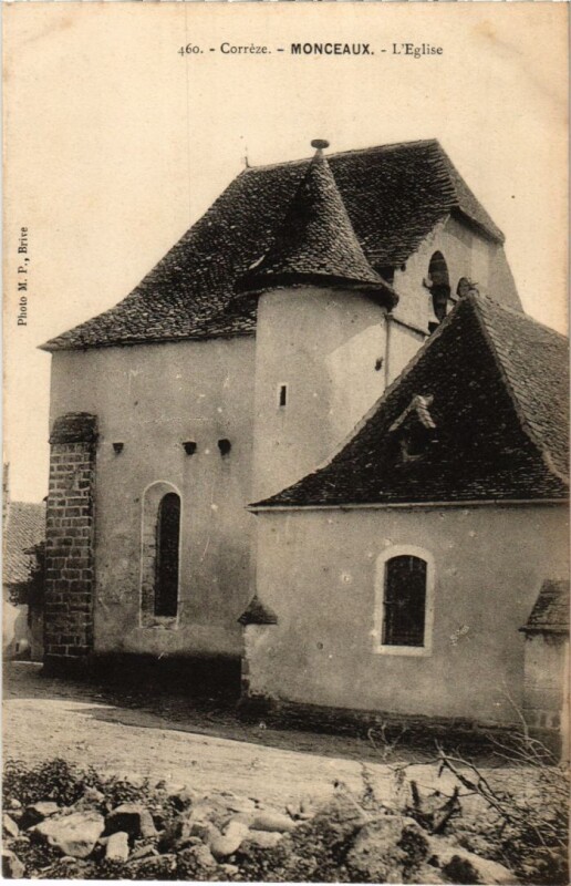 Carte postale ancienne Monceaux - L'Eglise