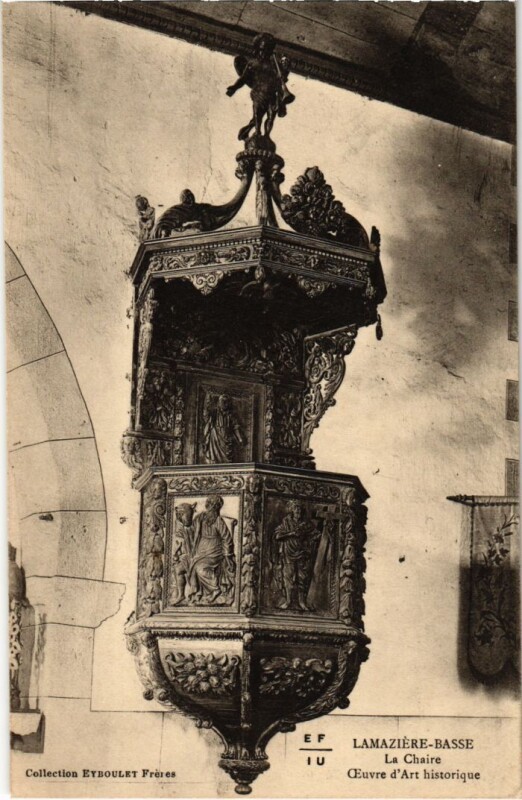 Carte postale ancienne Lamaziere-Basse - La Chaire à Lamazière-Basse