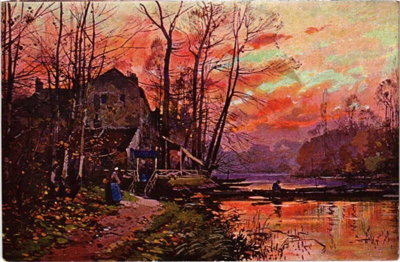 Carte postale ancienne Limousin - Etangs de la Vezere