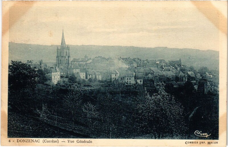 Carte postale ancienne Donzenac - Vue Generale à Donzenac