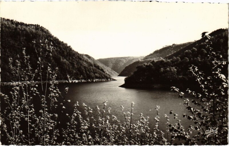 Carte postale ancienne Gorges de la Dordogne - Le Lac a Eylac
