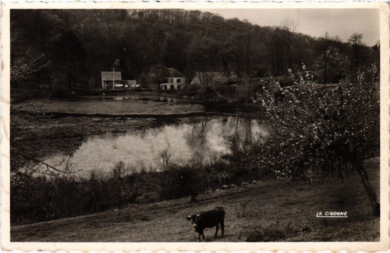 Carte postale ancienne Chamboulive - L'Etang du Vicomte à Chamboulive