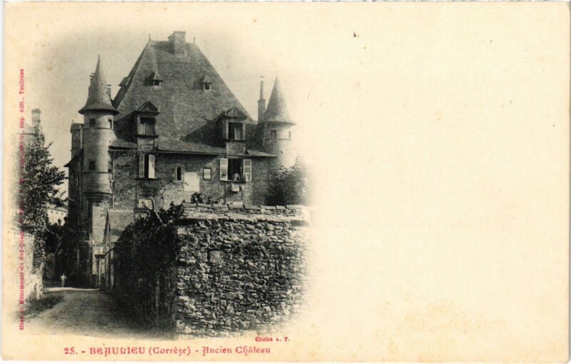 Carte postale ancienne Beaulieu - Ancien Chateau