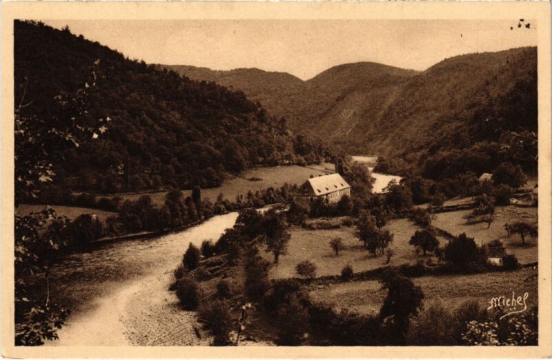 Carte postale ancienne Gorges de la Dordogne - La Dordogne a la Valette