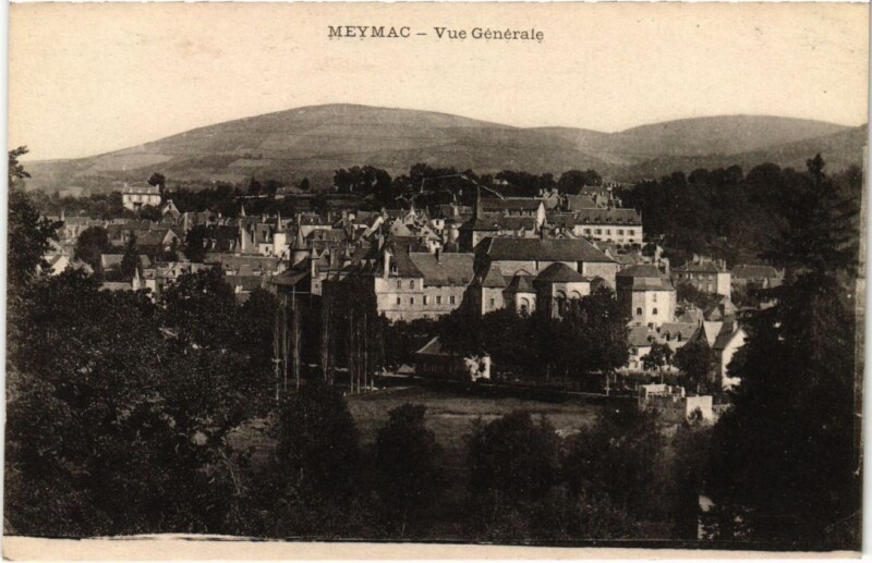 Carte postale ancienne Meymac - Vue Generale à Meymac