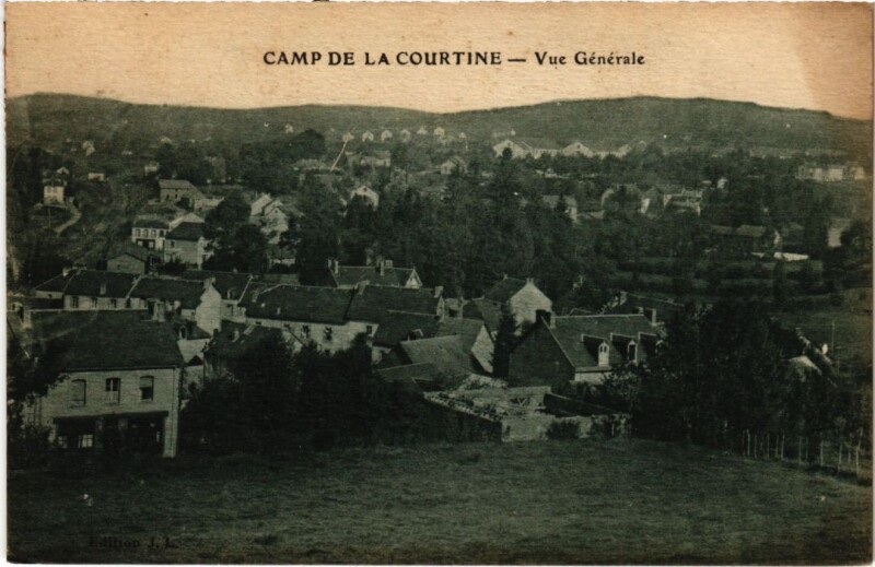 Carte postale ancienne Camp de La Courtine - Vue Generale