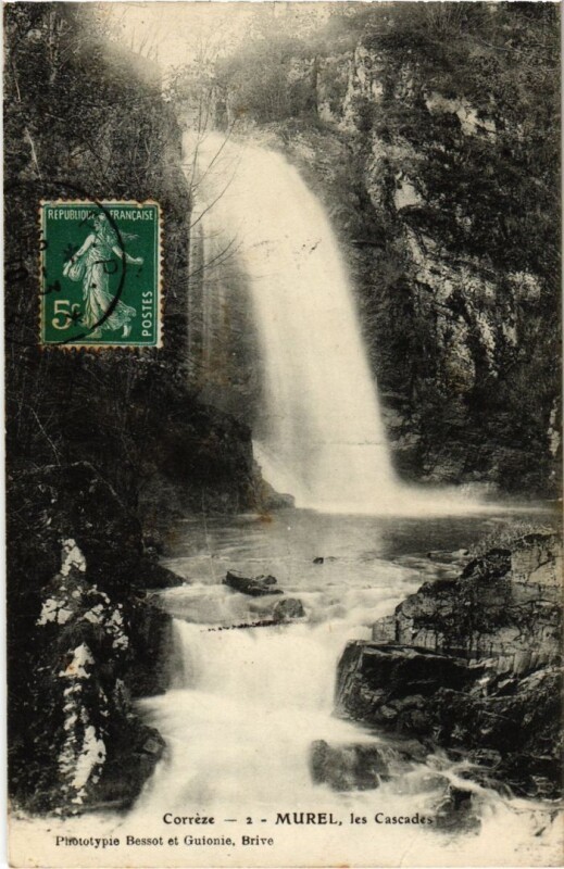 Carte postale ancienne Murel - Les Cascades