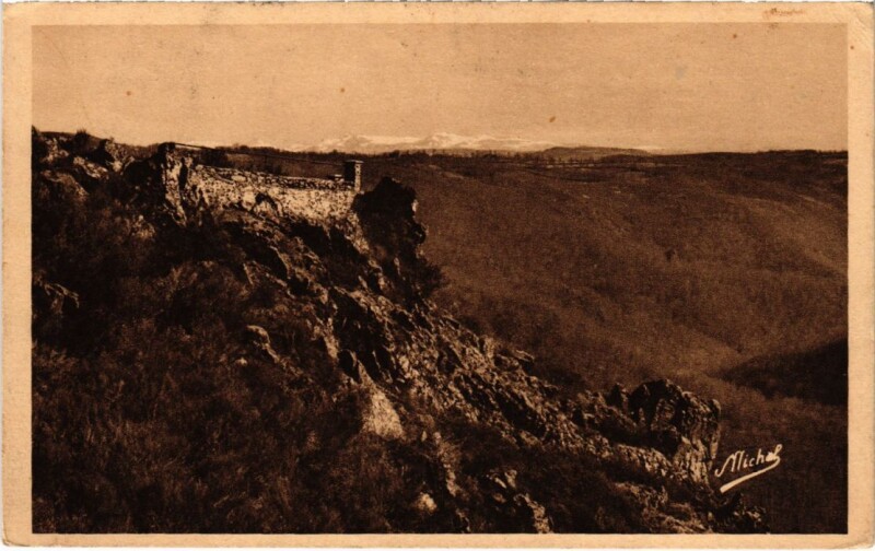 Carte postale ancienne Gorges de la Haute-Dordogne - Panorama