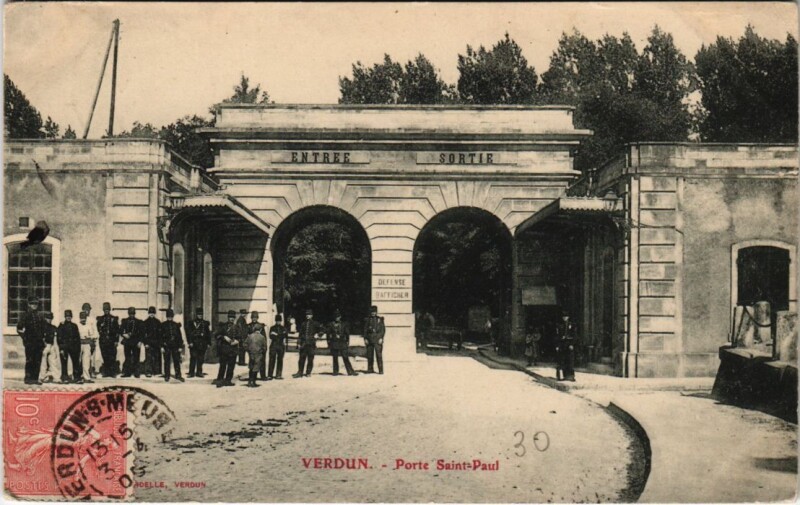 Carte postale ancienne Verdun - Porte saint paul à Verdun