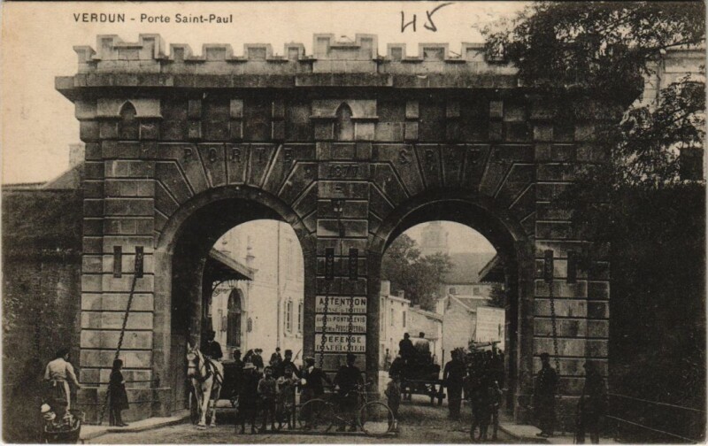 Carte postale ancienne Verdun - Porte Saint-Paul à Verdun