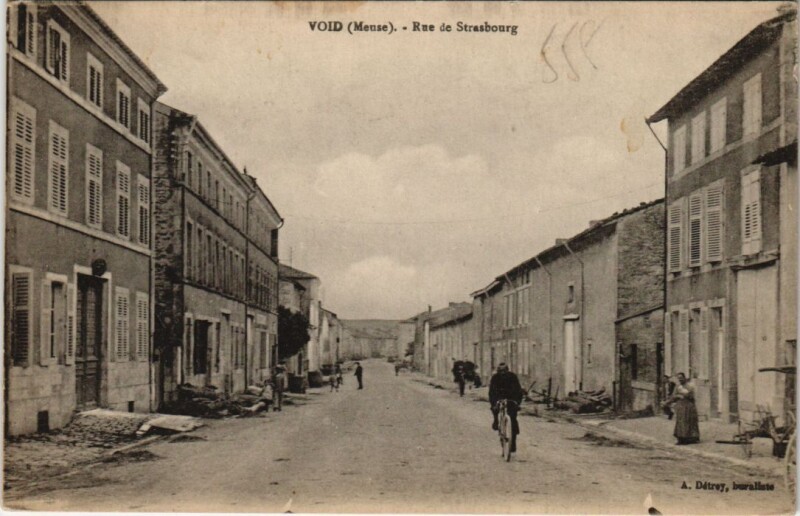 Carte postale ancienne Void - Rue de strasbourg