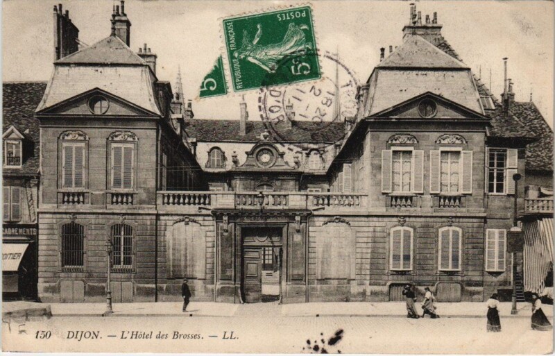 Carte postale ancienne Dijon Hotel des Brosses à Dijon