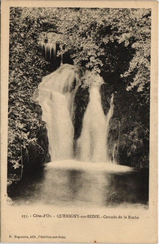 Carte postale ancienne Quemigny-sur-Seine - Cascade de la Roche à Quemigny-sur-Seine
