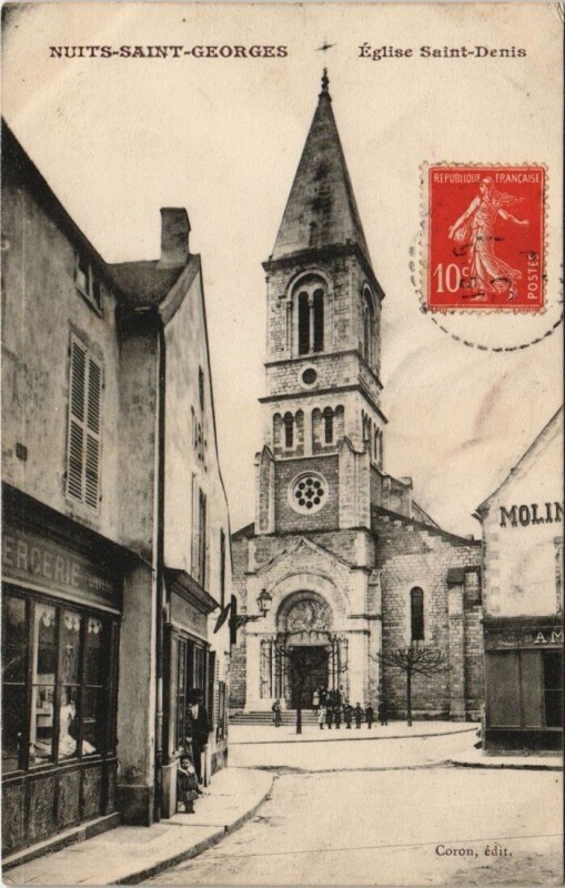 Carte postale ancienne Nuits-Saint-Georges - Eglise Saint-Denis à Nuits-Saint-Georges
