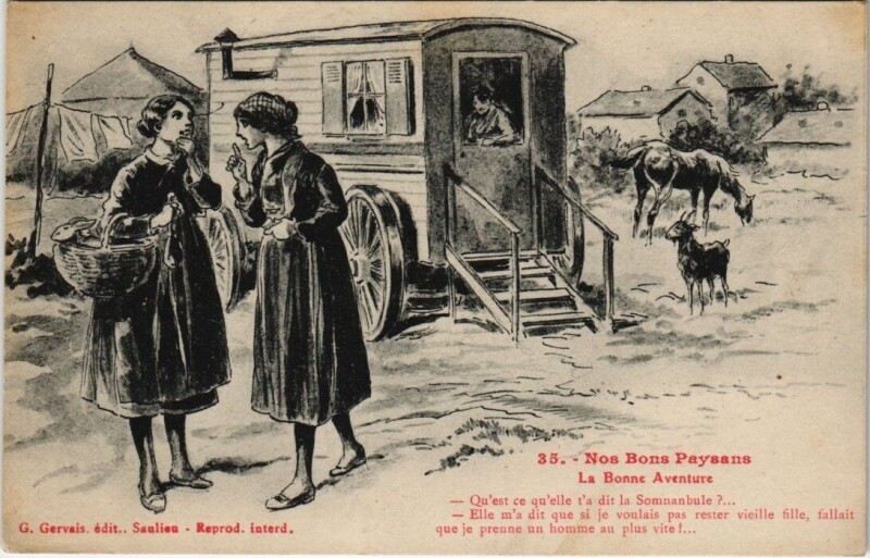 Carte postale ancienne Nos bons Paysans - La Bone Aventure