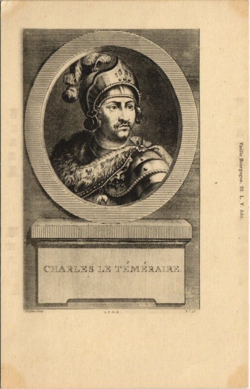 Carte postale ancienne Portrait de Charles le Temeraire -