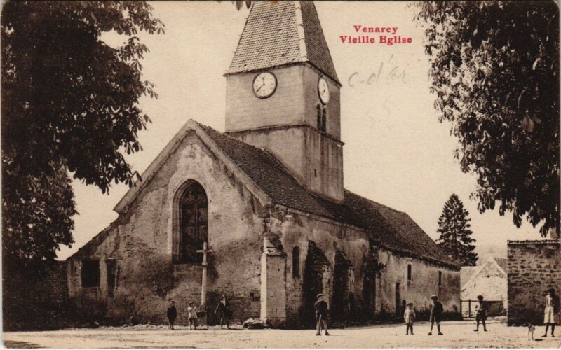 Carte postale ancienne Venarey - Vieille Eglise