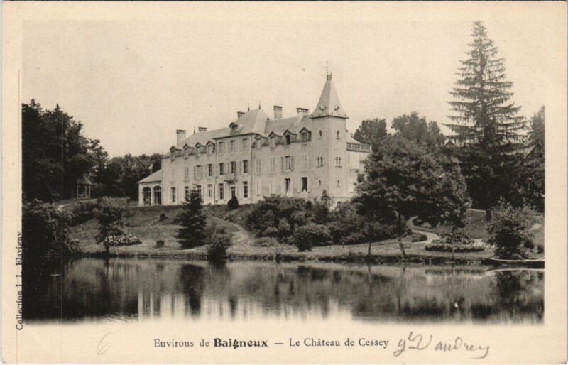 Carte postale ancienne Environs de Baigneux - Le Chateau de Cessey à Essey