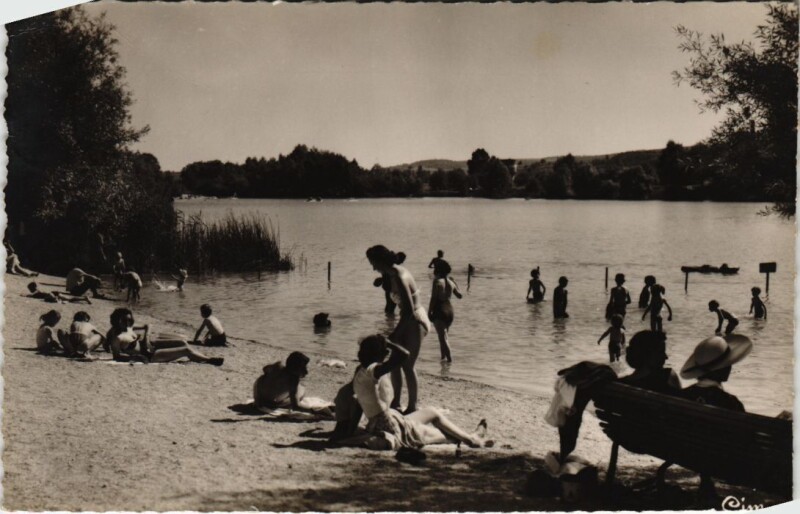 Carte postale ancienne Dun-sur- Meuse - Le lac vert à Dun-sur-Meuse