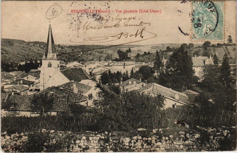 Carte postale ancienne Stainville - Vue generale à Stainville