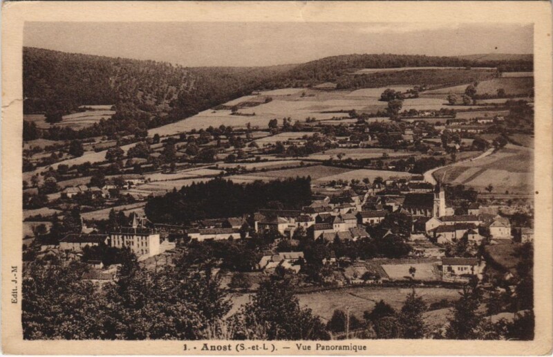 Carte postale ancienne Anost - Vue Panoramique à Anost