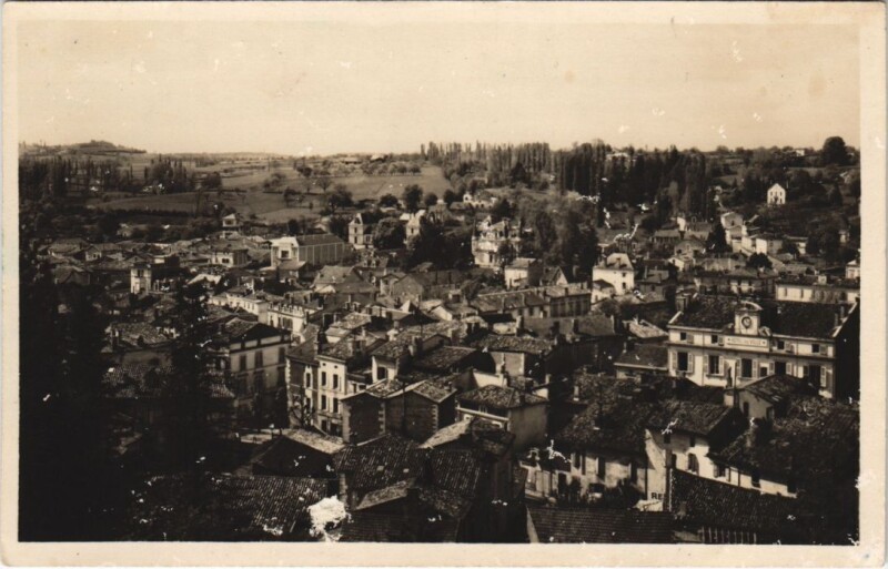 Carte postale ancienne Riberac Panorama