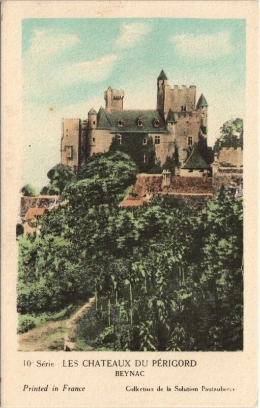 Carte postale ancienne Les Chateaux du Perigord Beynac