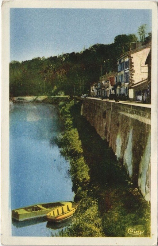 Carte postale ancienne Mussidan Les bords de l'Isle à Mussidan