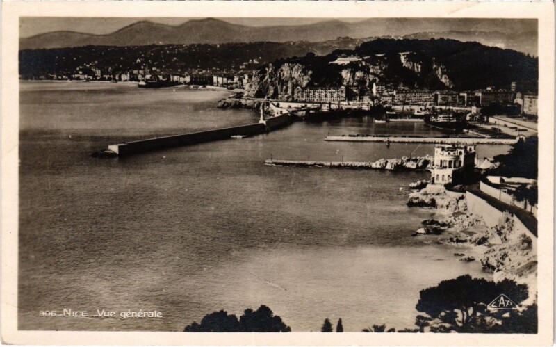 Carte postale ancienne Nice- vue generale France