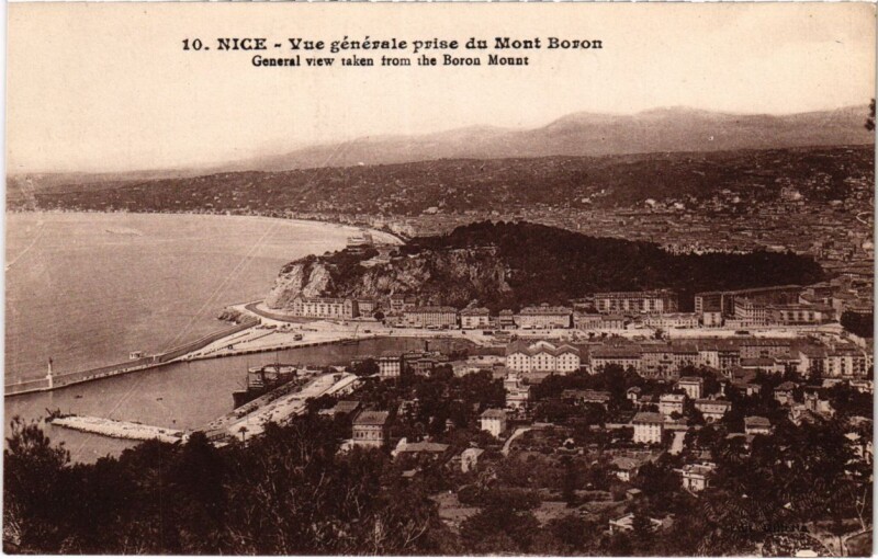 Carte postale ancienne Nice- vue generale France