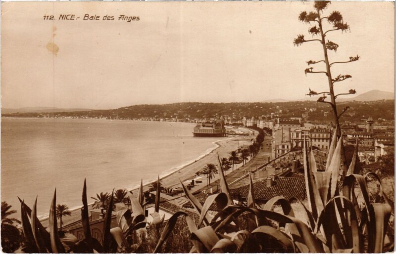 Carte postale ancienne Nice- Baie des Anges France