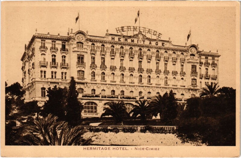 Carte postale ancienne Nice- Hermitage Hotel France