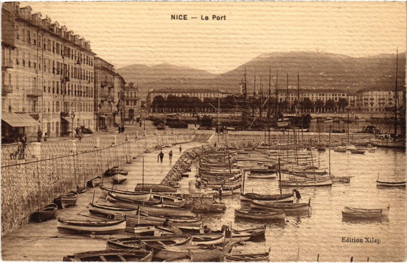 Carte postale ancienne Nice- Le port France