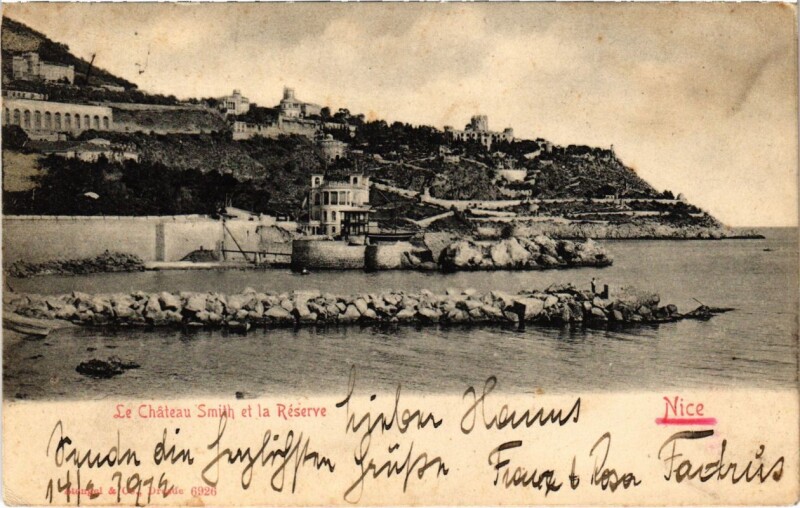 Carte postale ancienne Nice- Le Chateau Smith et la Reserve France