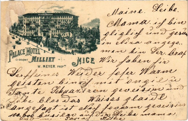 Carte postale ancienne Nice- Palace Hotel France