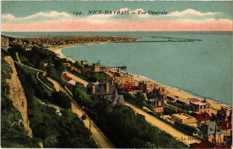 Carte postale ancienne Nice- vue generale France