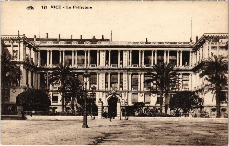 Carte postale ancienne Nice- La Prefecture France