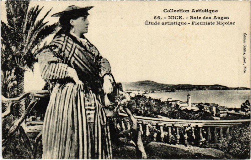 Carte postale ancienne Nice- Baie des Anges France