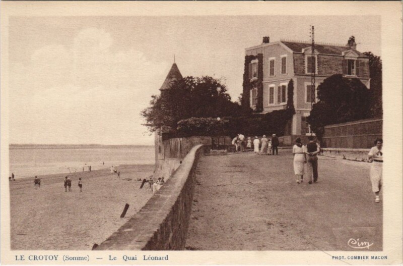 Carte postale ancienne Le Crotoy - Le Quai Leonard au Crotoy
