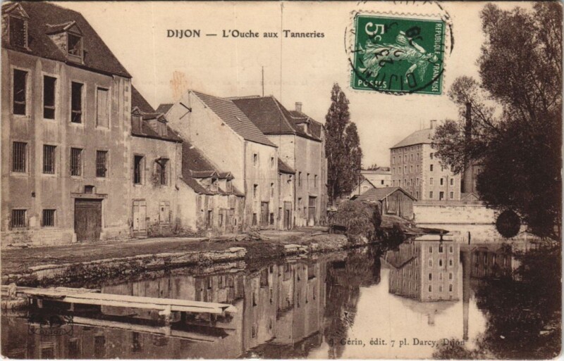 Carte postale ancienne Dijon - L'Ouche aux Tanneries à Dijon